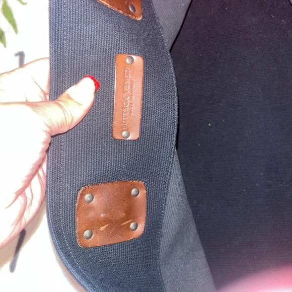 Bottega Veneta Black Tote with Brown Handles - Picture 7 of 11